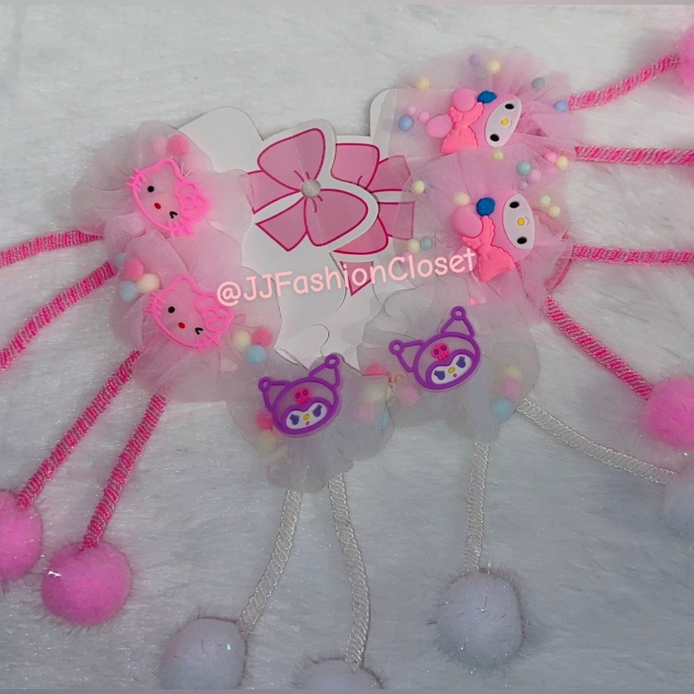 Cute Hello Kitty and Friends hair ties sets